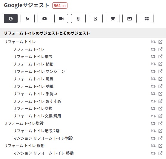 キーワードツール